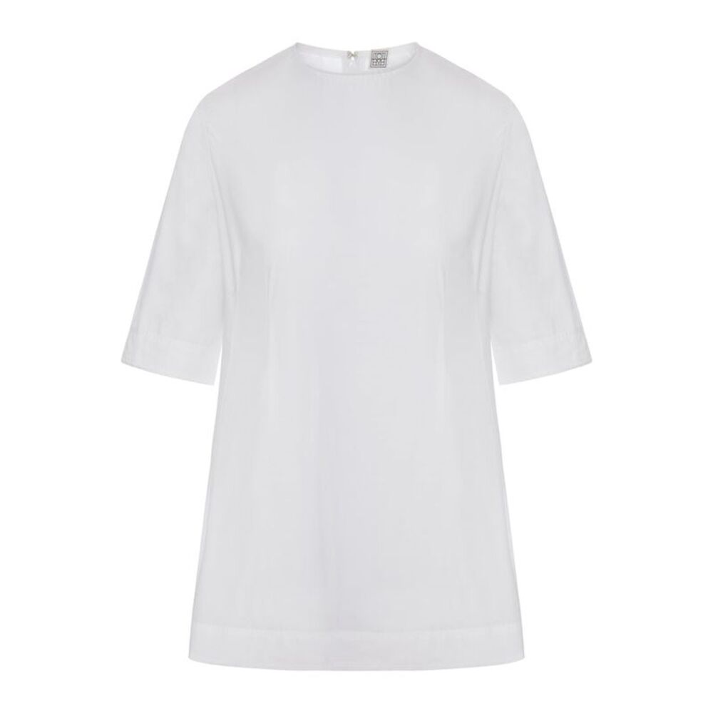 Toteme Women Cotton Top With Short Sleeves